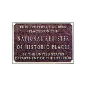 National Register of Historic Places plaque