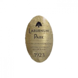 National Register of Historic Places plaque for Laburnum Park